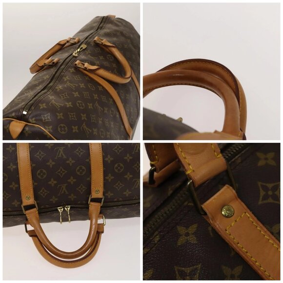 LOUIS VUITTON Monogram Keepall 60 Boston Bag M41422 LV Auth 136946 - Picture 16 of 16